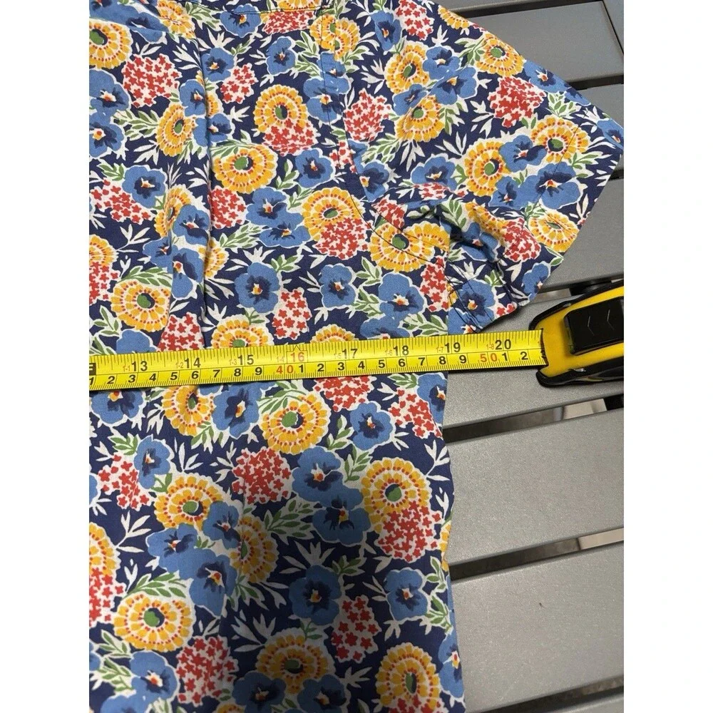J. Crew Shirt Mens Small Floral Multicolor Fit Button Down Long Sleeve Hawaiin